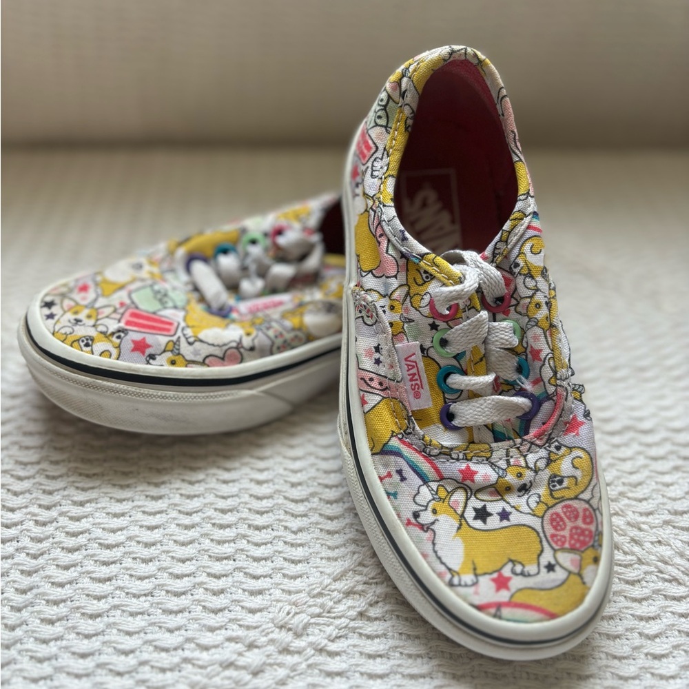 Vans Low top Unicorn Rainbow Corgi Kid’s Sz 12